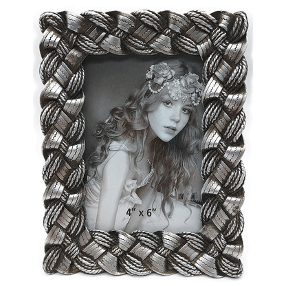 Κορνίζα Polyresin Ασημί 10×15εκ