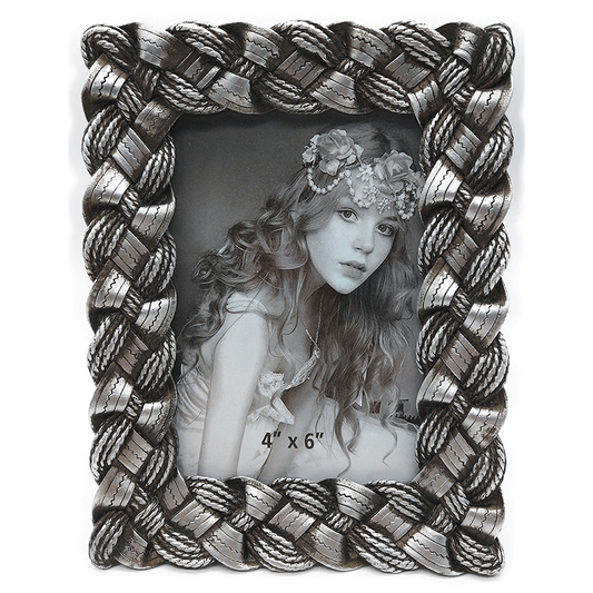 Κορνίζα Polyresin Ασημί 10×15εκ