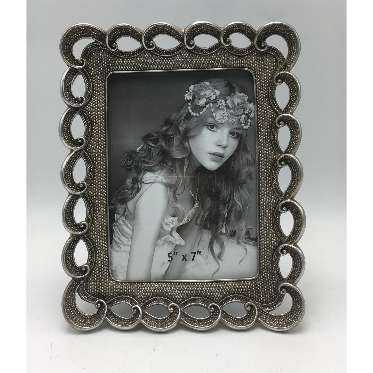 Κορνίζα Polyresin Ασημί 13×18εκ