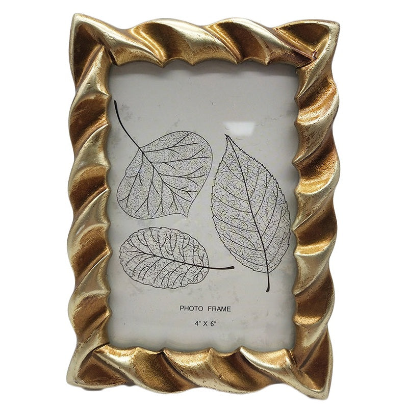 Κορνίζα Polyresin Χρυσή 10×15εκ