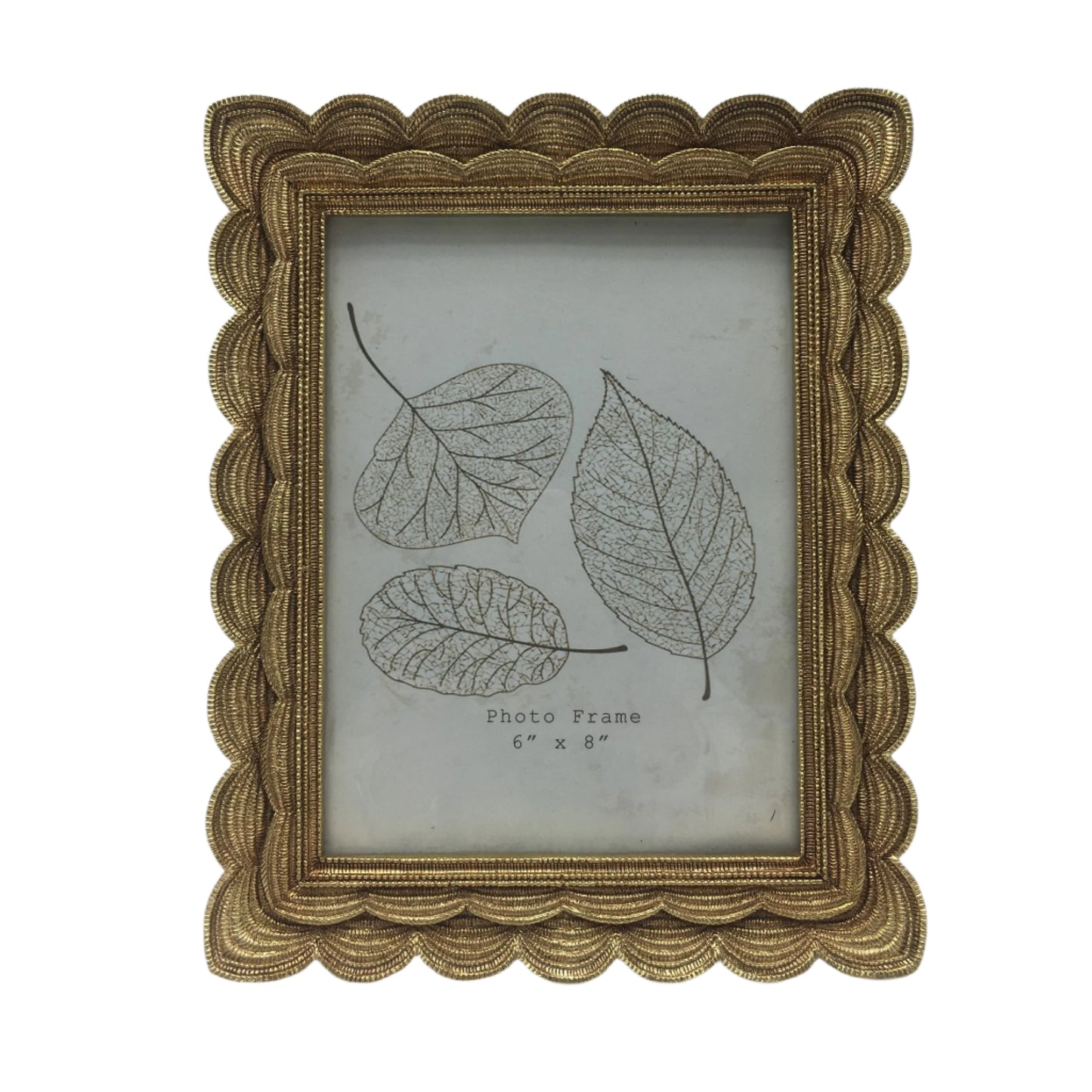 Κορνίζα Polyresin Χρυσή Ανάγλυφη 15×20εκ