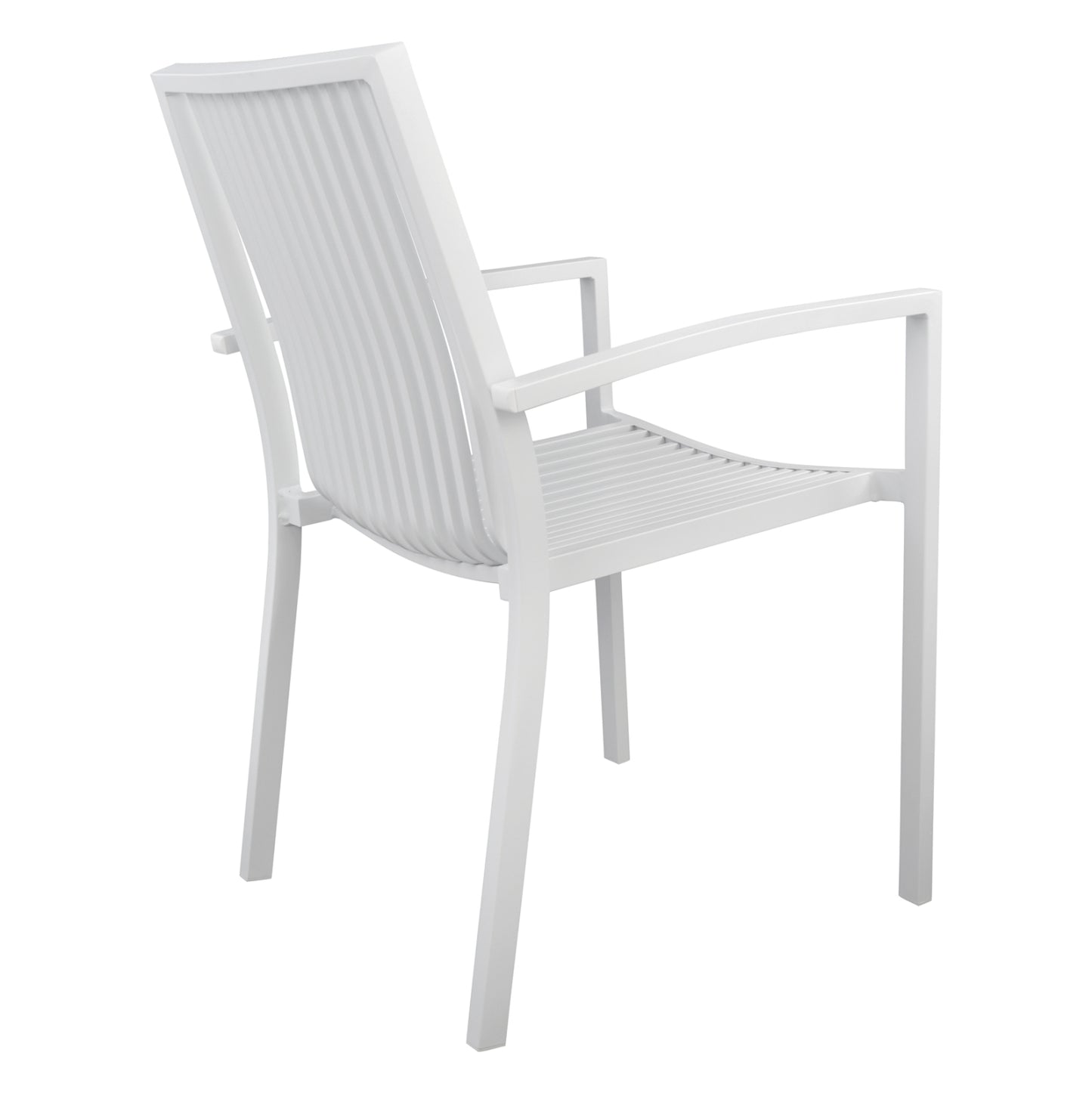 ALUMINIUM ARMCHAIR BRONCA WHITE 54.2x59x83.5