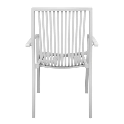 ALUMINIUM ARMCHAIR BRONCA WHITE 54.2x59x83.5