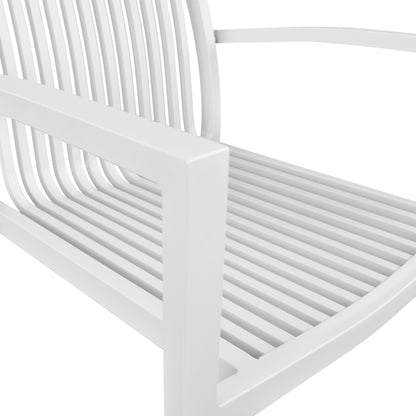 ALUMINIUM ARMCHAIR BRONCA WHITE 54.2x59x83.5