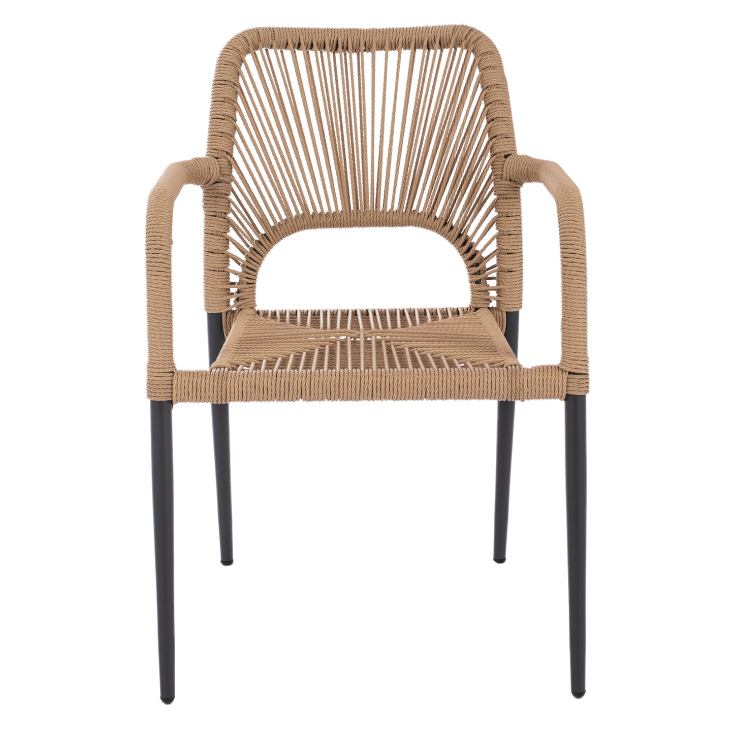 ΠΟΛΥΘΡΟΝΑ ΑΛΟΥΜΙΝΙΟΥ NOJO ΓΚΡΙ ΜΕ P.E. TWIST RATTAN ΜΠΕΖ 55x63x82