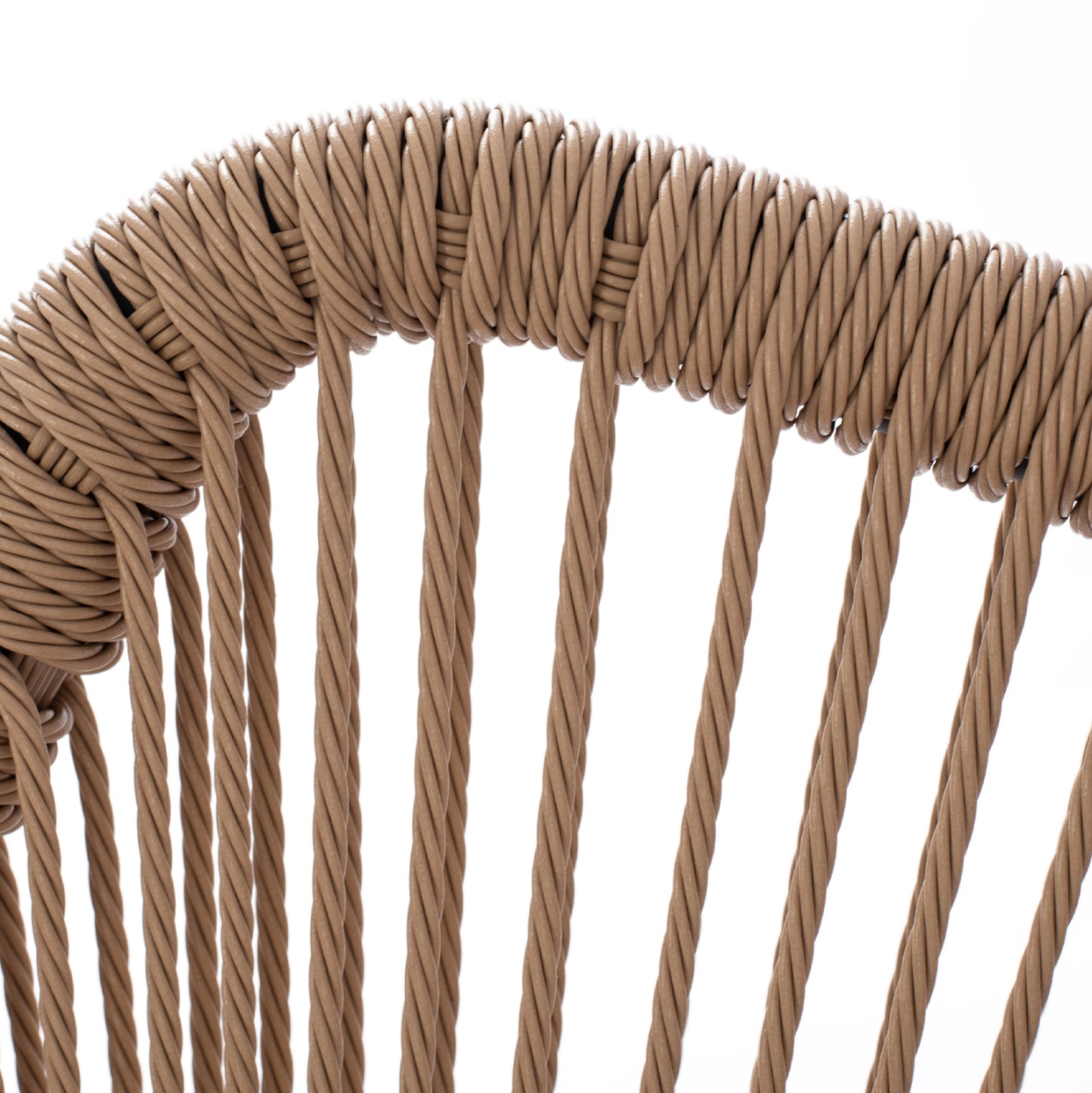 ΠΟΛΥΘΡΟΝΑ ΑΛΟΥΜΙΝΙΟΥ NOJO ΓΚΡΙ ΜΕ P.E. TWIST RATTAN ΜΠΕΖ 55x63x82