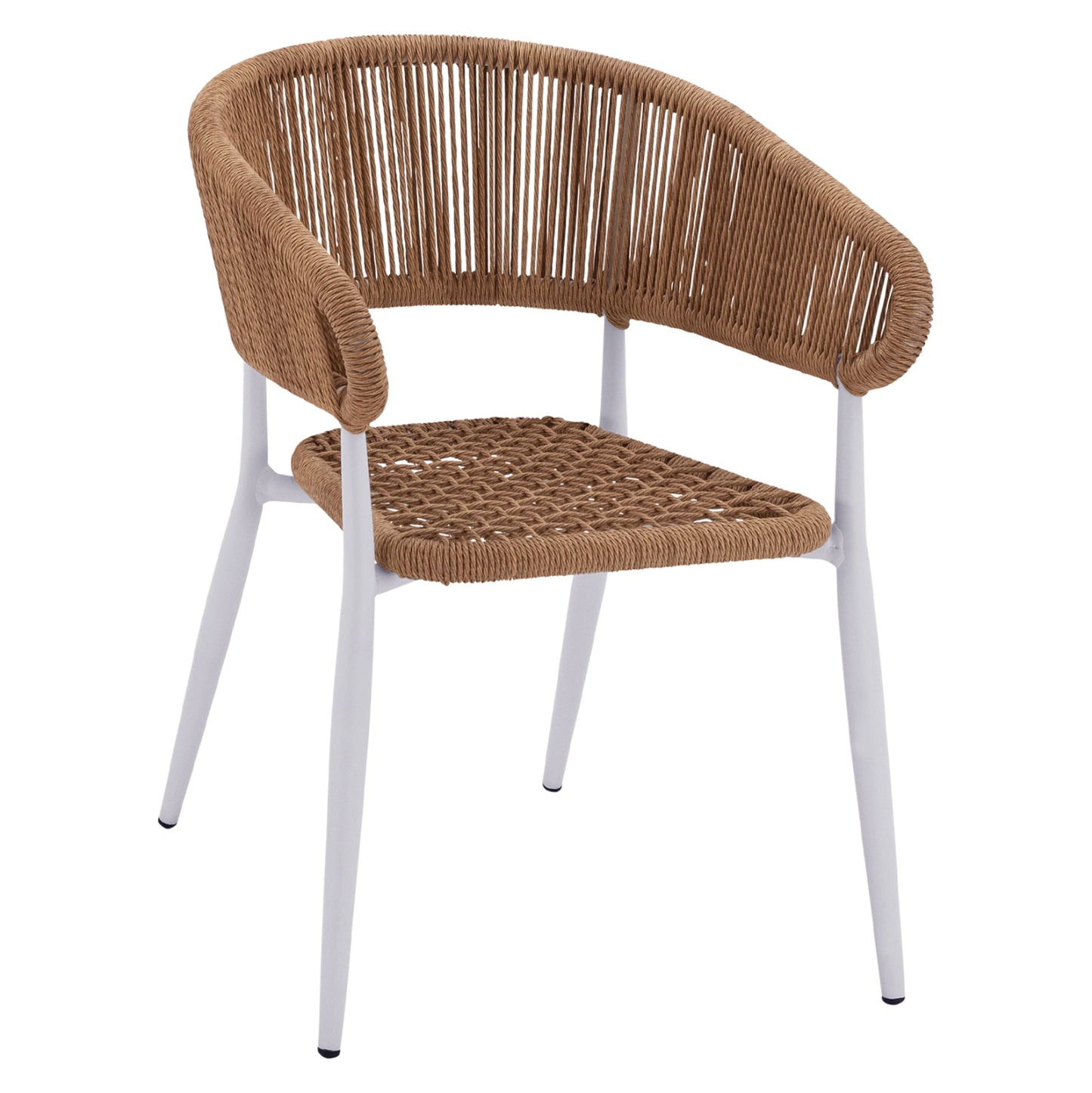 ΠΟΛΥΘΡΟΝΑ ΑΛΟΥΜΙΝΙΟΥ EULO ΛΕΥΚΗ ΣΥΝΘΕΤΙΚΟ RATTAN ΜΠΕΖ 55,5x63,5x78