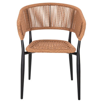ΠΟΛΥΘΡΟΝΑ ΑΛΟΥΜΙΝΙΟΥ EULO ΜΑΥΡΗ ΣΥΝΘΕΤΙΚΟ RATTAN ΜΠΕΖ 55,5x63,5x78
