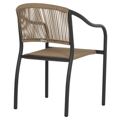 ΠΟΛΥΘΡΟΝΑ ΑΛΟΥΜΙΝΙΟΥ ΑΝΘΡΑΚΙ ΜΕ ΣΧΟΙΝΙ PE WICKER 57x63x80