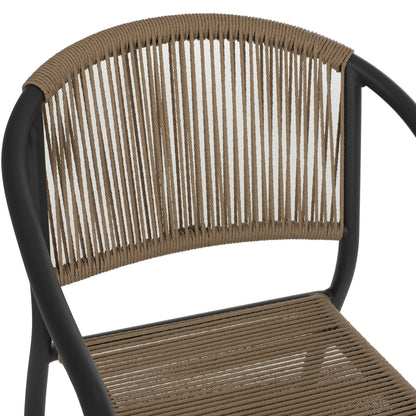 ΠΟΛΥΘΡΟΝΑ ΑΛΟΥΜΙΝΙΟΥ ΑΝΘΡΑΚΙ ΜΕ ΣΧΟΙΝΙ PE WICKER 57x63x80