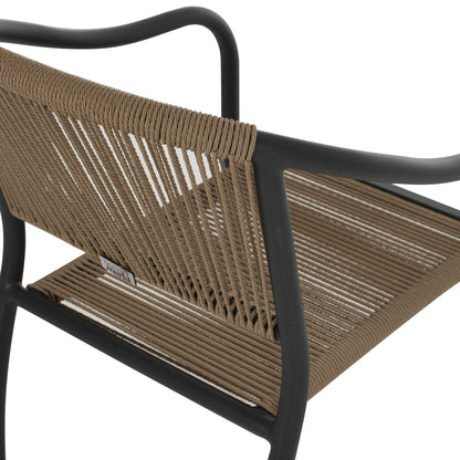 ΠΟΛΥΘΡΟΝΑ ΑΛΟΥΜΙΝΙΟΥ ΑΝΘΡΑΚΙ ΜΕ ΣΧΟΙΝΙ PE WICKER 57x63x80