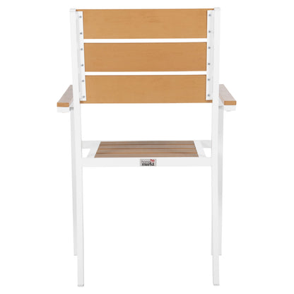 ΠΟΛΥΘΡΟΝΑ ΑΛΟΥΜΙΝΙΟΥ SAGA ΛΕΥΚΗ POLYWOOD ΣΕ ΦΥΣΙΚΟ 55x55x86