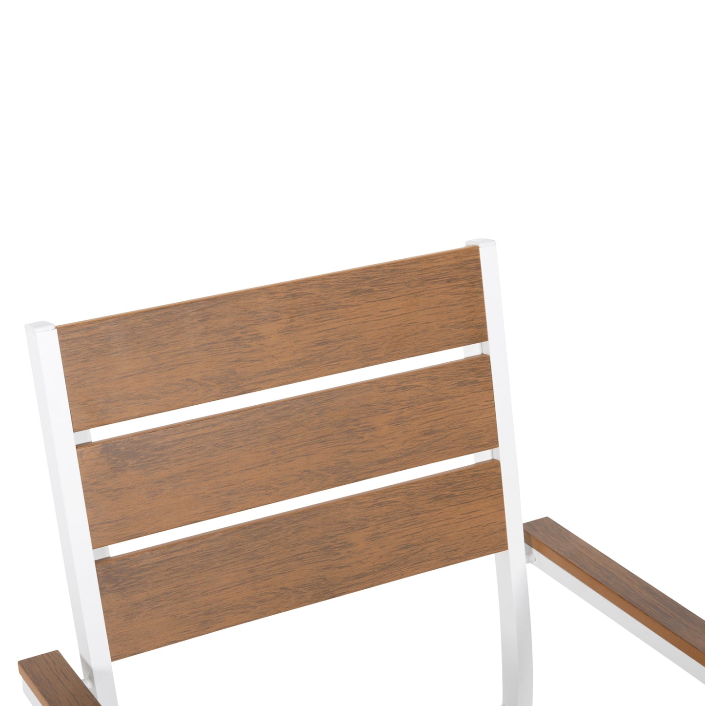 ΠΟΛΥΘΡΟΝΑ ΑΛΟΥΜΙΝΙΟΥ SAGA ΛΕΥΚΗ POLYWOOD ΣΕ ΦΥΣΙΚΟ 55x55x86