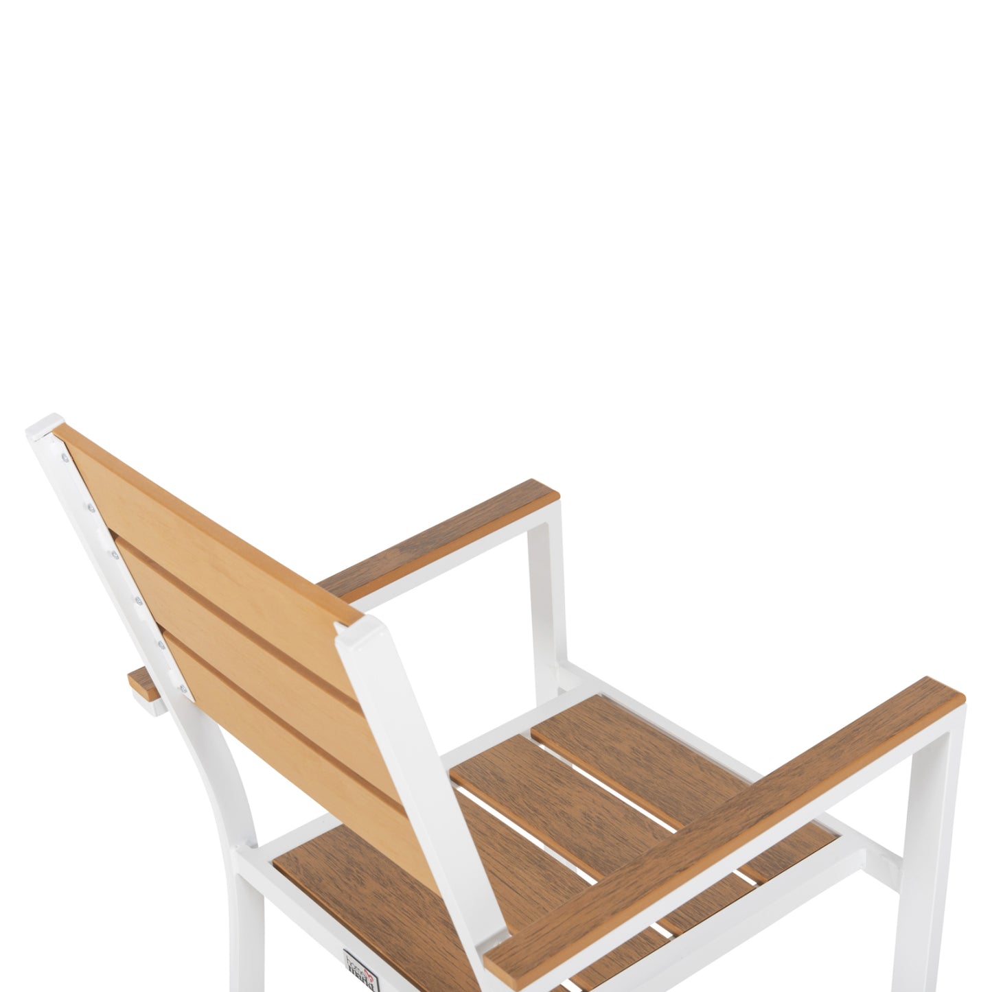 ΠΟΛΥΘΡΟΝΑ ΑΛΟΥΜΙΝΙΟΥ SAGA ΛΕΥΚΗ POLYWOOD ΣΕ ΦΥΣΙΚΟ 55x55x86