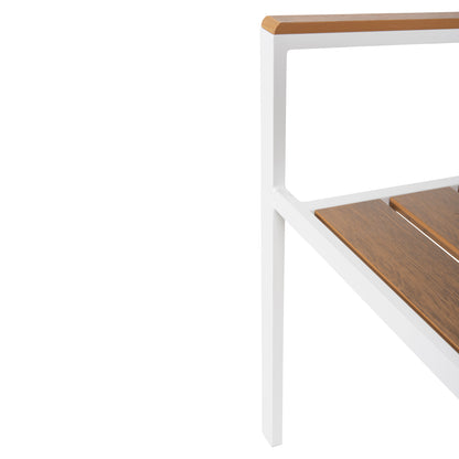 ΠΟΛΥΘΡΟΝΑ ΑΛΟΥΜΙΝΙΟΥ SAGA ΛΕΥΚΗ POLYWOOD ΣΕ ΦΥΣΙΚΟ 55x55x86