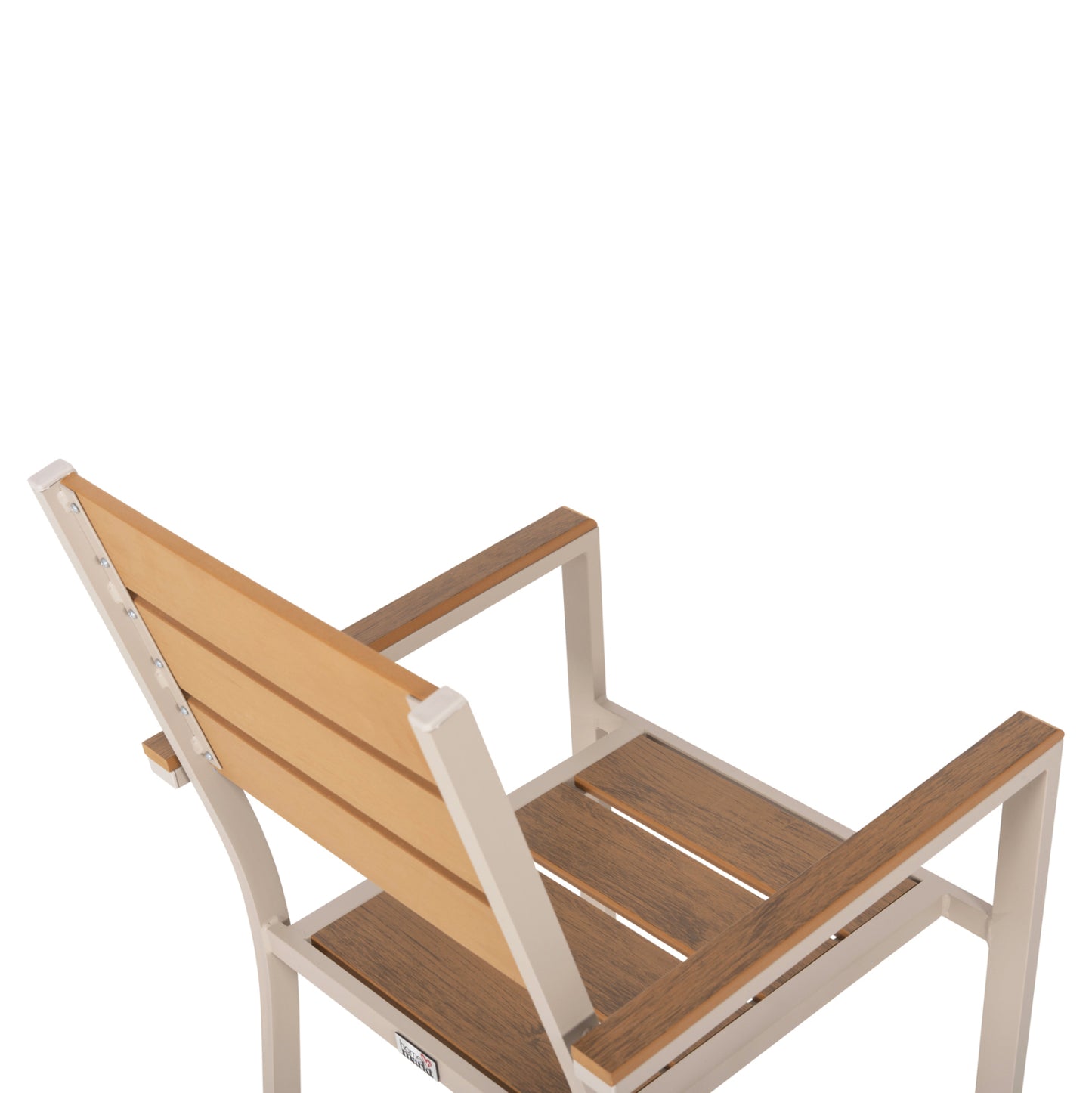 ΠΟΛΥΘΡΟΝΑ ΑΛΟΥΜΙΝΙΟΥ SAGA ΣΑΜΠΑΝΙ POLYWOOD ΣΕ ΦΥΣΙΚΟ 55x55x86