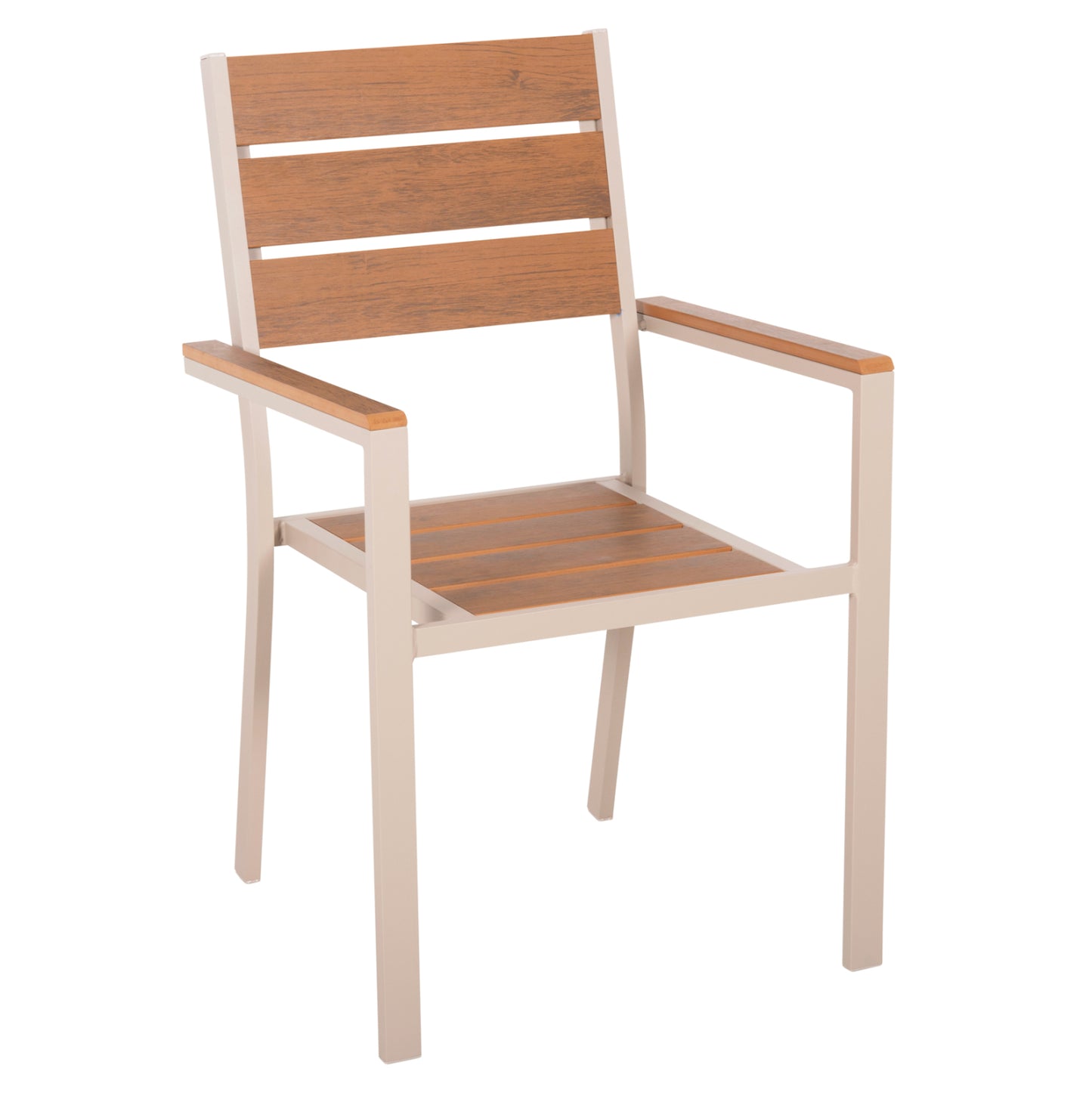 ΠΟΛΥΘΡΟΝΑ ΑΛΟΥΜΙΝΙΟΥ SAGA ΣΑΜΠΑΝΙ POLYWOOD ΣΕ ΦΥΣΙΚΟ 55x55x86