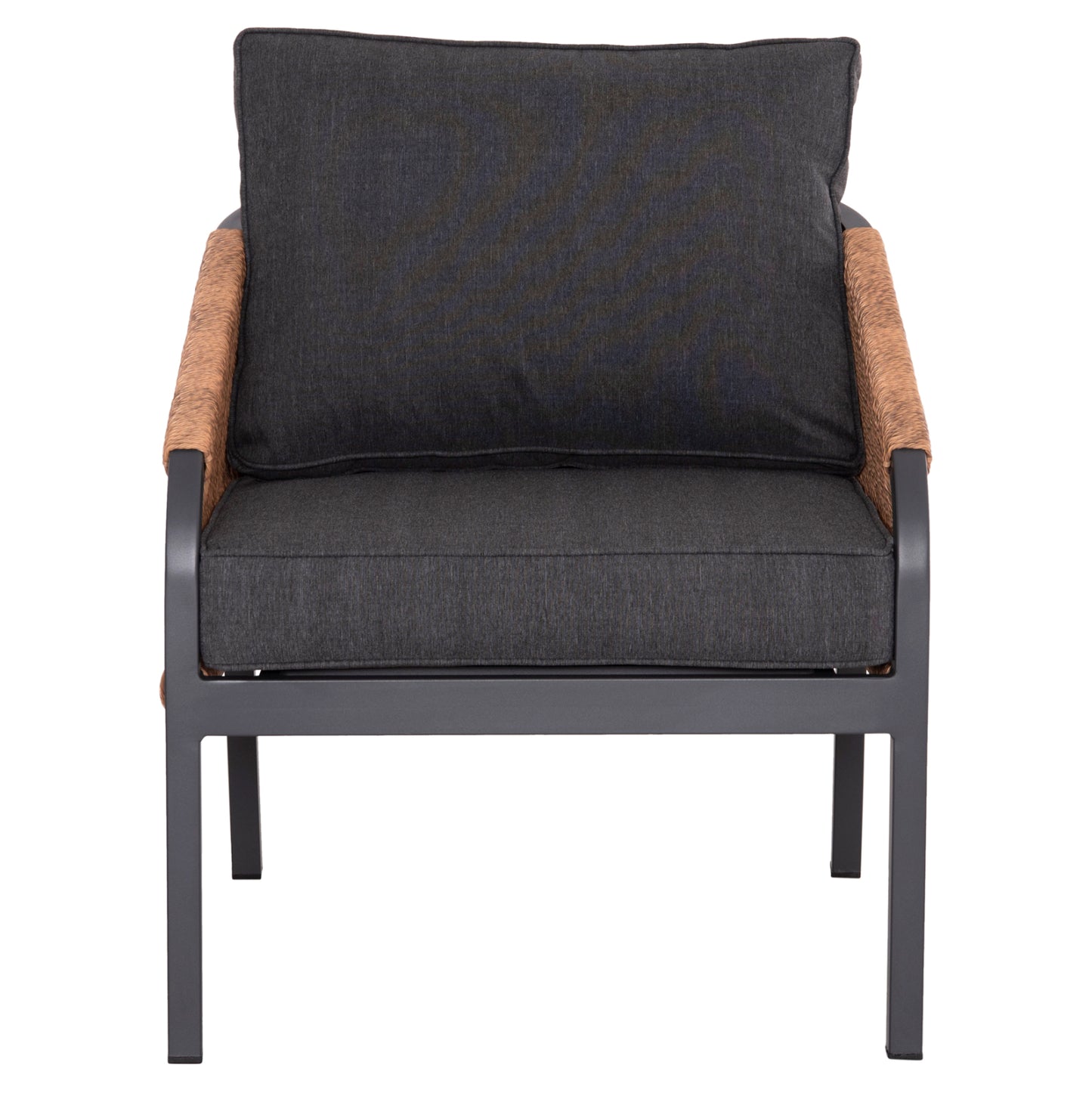 ΠΟΛΥΘΡΟΝΑ ΑΛΟΥΜΙΝΙΟΥ MAYBEL ΑΝΘΡΑΚΙ ΜΕ ΚΑΦΕ P.E. RATTAN 67x74x72-87