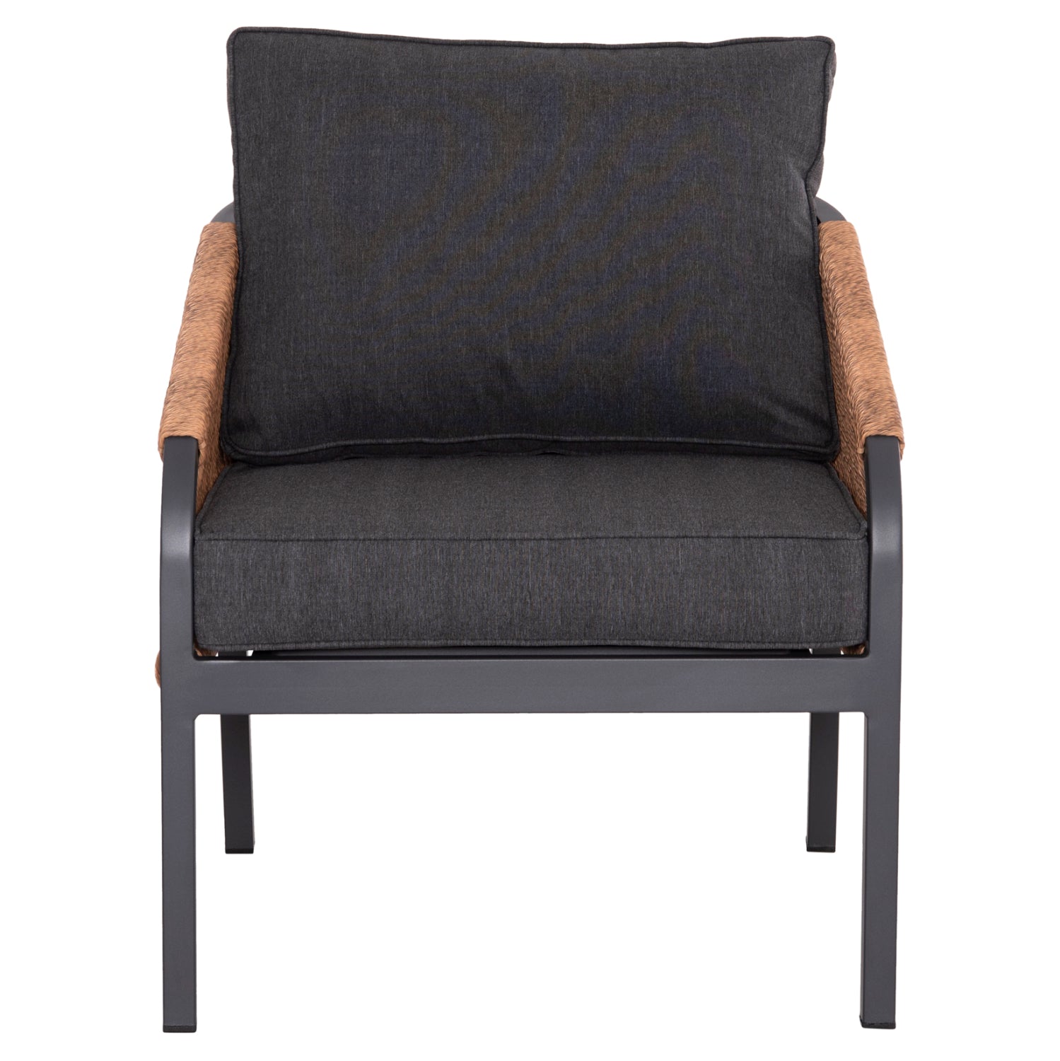 ΠΟΛΥΘΡΟΝΑ ΑΛΟΥΜΙΝΙΟΥ MAYBEL ΑΝΘΡΑΚΙ ΜΕ ΚΑΦΕ P.E. RATTAN 67x74x72-87