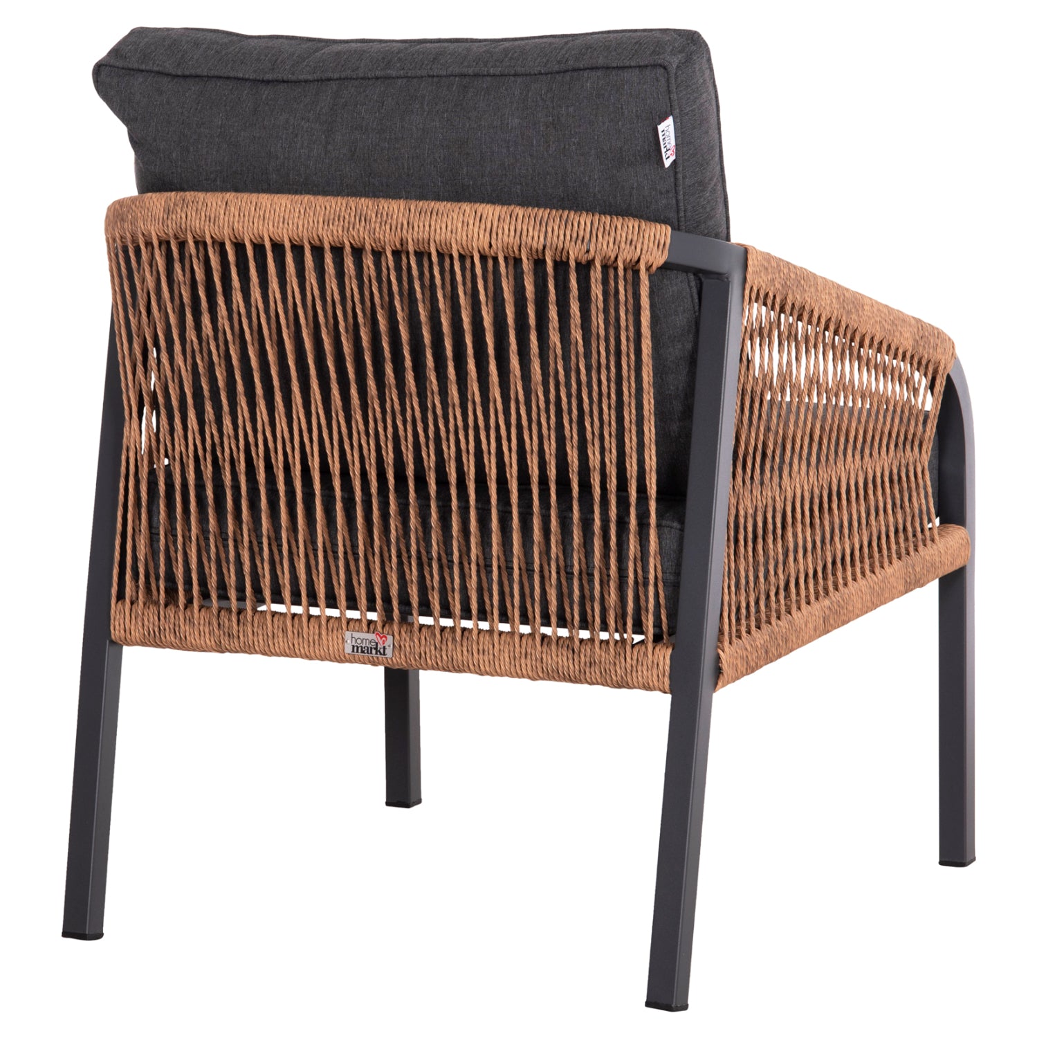 ΠΟΛΥΘΡΟΝΑ ΑΛΟΥΜΙΝΙΟΥ MAYBEL ΑΝΘΡΑΚΙ ΜΕ ΚΑΦΕ P.E. RATTAN 67x74x72-87