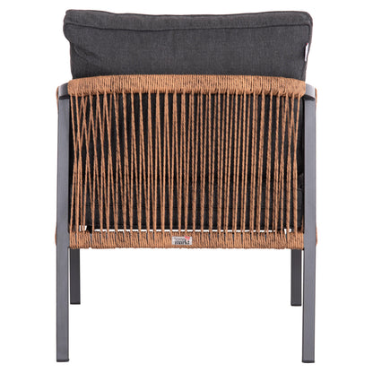 ΠΟΛΥΘΡΟΝΑ ΑΛΟΥΜΙΝΙΟΥ MAYBEL ΑΝΘΡΑΚΙ ΜΕ ΚΑΦΕ P.E. RATTAN 67x74x72-87