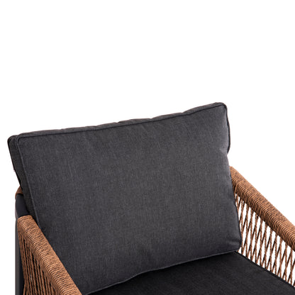 ΠΟΛΥΘΡΟΝΑ ΑΛΟΥΜΙΝΙΟΥ MAYBEL ΑΝΘΡΑΚΙ ΜΕ ΚΑΦΕ P.E. RATTAN 67x74x72-87