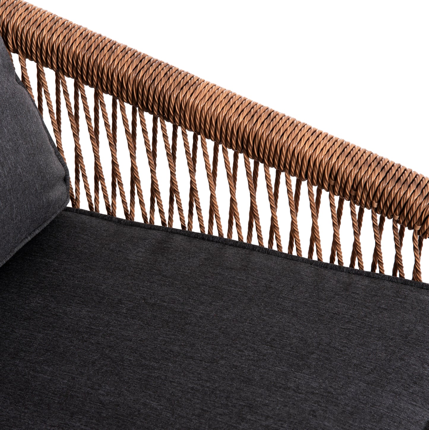 ΠΟΛΥΘΡΟΝΑ ΑΛΟΥΜΙΝΙΟΥ MAYBEL ΑΝΘΡΑΚΙ ΜΕ ΚΑΦΕ P.E. RATTAN 67x74x72-87
