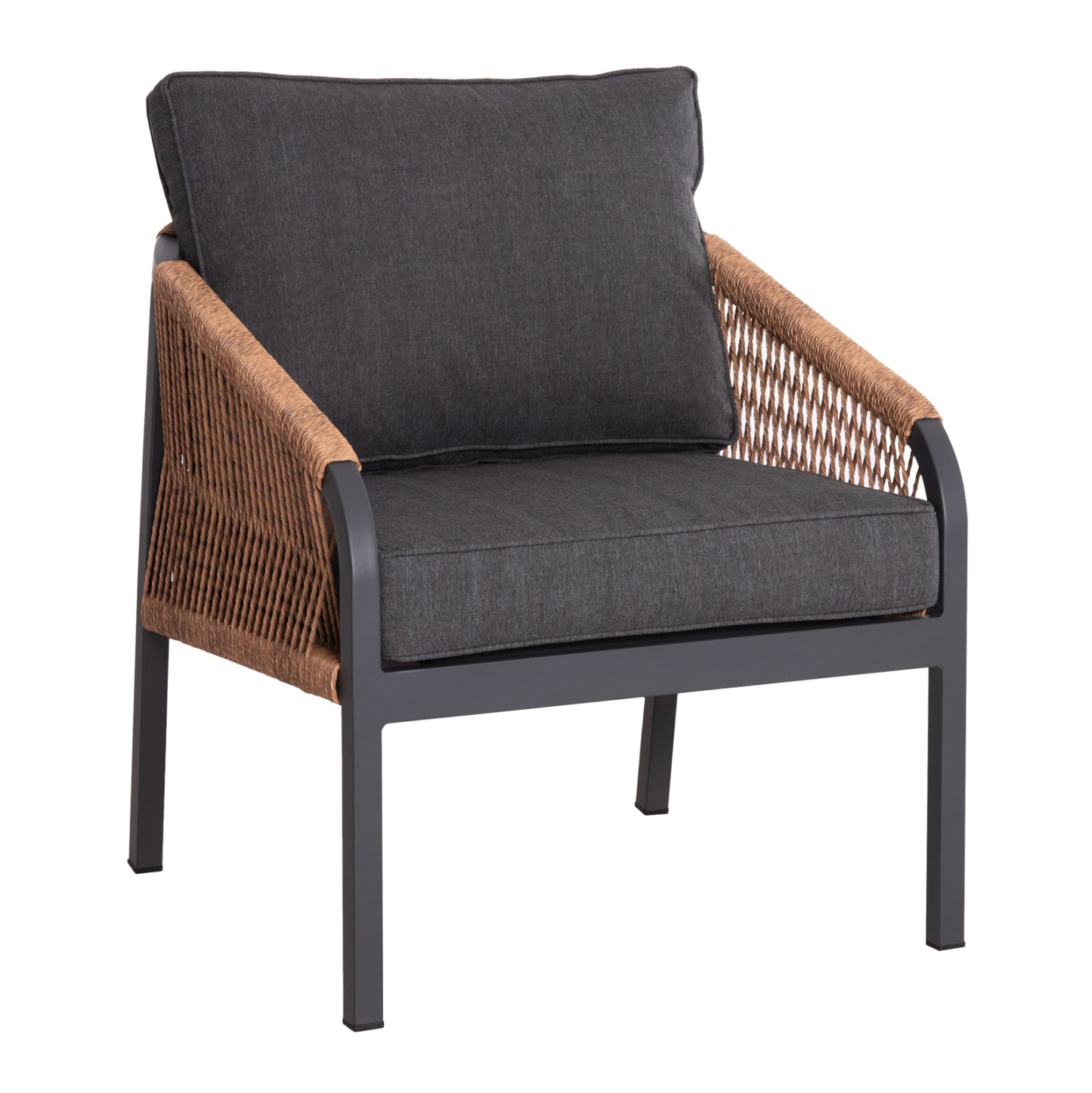 ΠΟΛΥΘΡΟΝΑ ΑΛΟΥΜΙΝΙΟΥ MAYBEL ΑΝΘΡΑΚΙ ΜΕ ΚΑΦΕ P.E. RATTAN 67x74x72-87