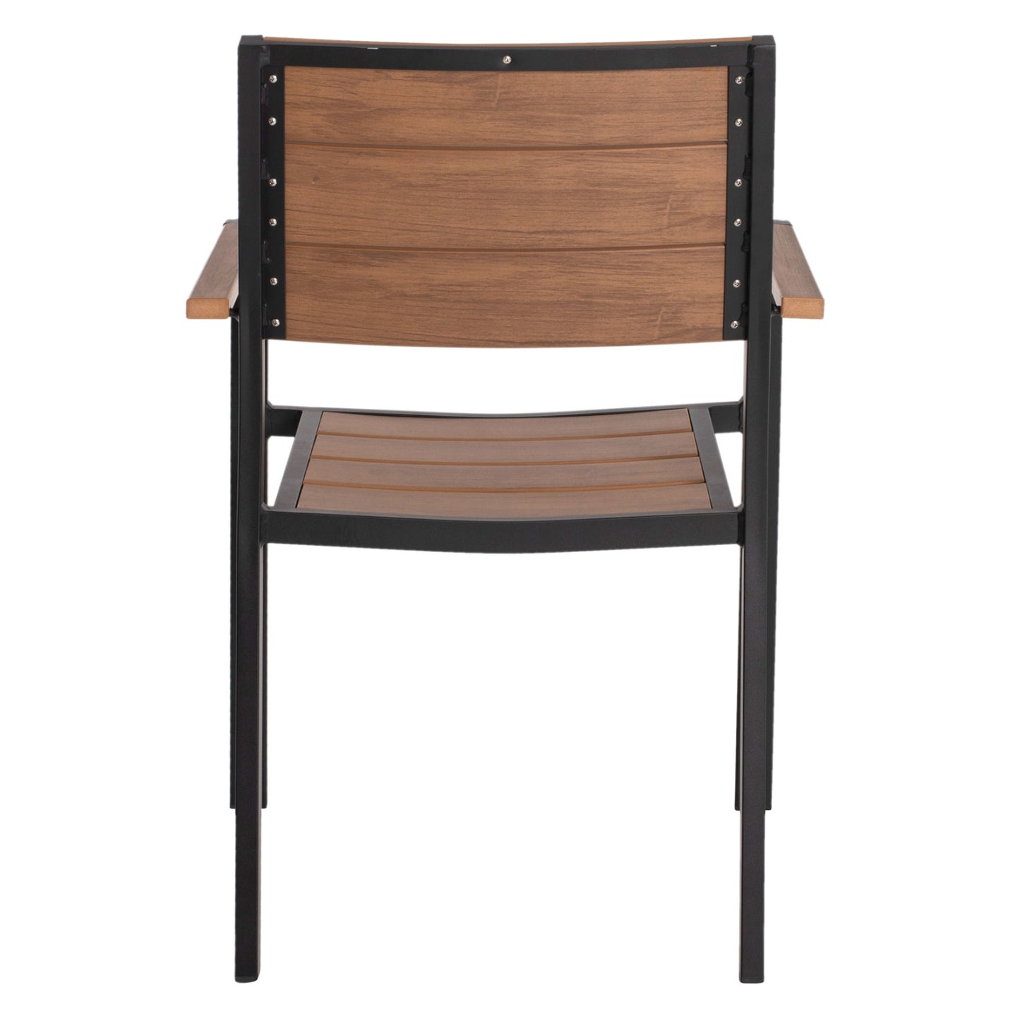 ΠΟΛΥΘΡΟΝΑ ΑΛΟΥΜΙΝΙΟΥ SAGA ΜΑΥΡΗ ΜΕ POLYWOOD 56x55x85,5