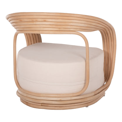 ΠΟΛΥΘΡΟΝΑ DUCHESS ΑΠΟ RATTAN ΦΥΣΙΚΟ ΕΚΡΟΥ ΜΑΞΙΛΑΡΙ 81x59x70
