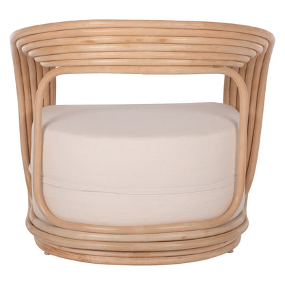 ΠΟΛΥΘΡΟΝΑ DUCHESS ΑΠΟ RATTAN ΦΥΣΙΚΟ ΕΚΡΟΥ ΜΑΞΙΛΑΡΙ 81x59x70