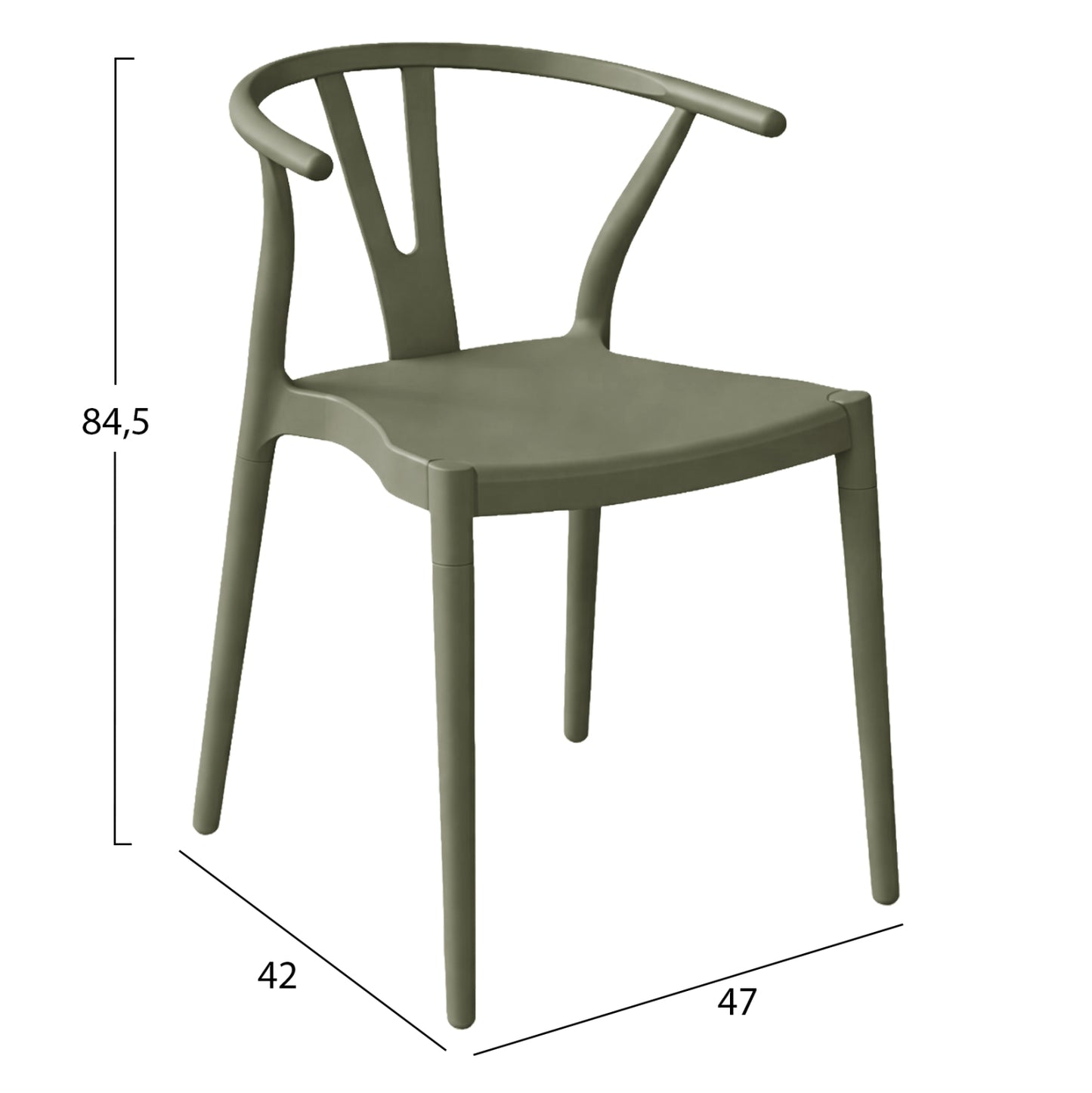 ΠΟΛΥΘΡΟΝΑ ΕΞ. ΧΩΡΟΥ BRAVE ΠΟΛΥΠΡΟΠΥΛΕΝΙΟ ΣΕ OLIVE GREEN 47x42x84,5
