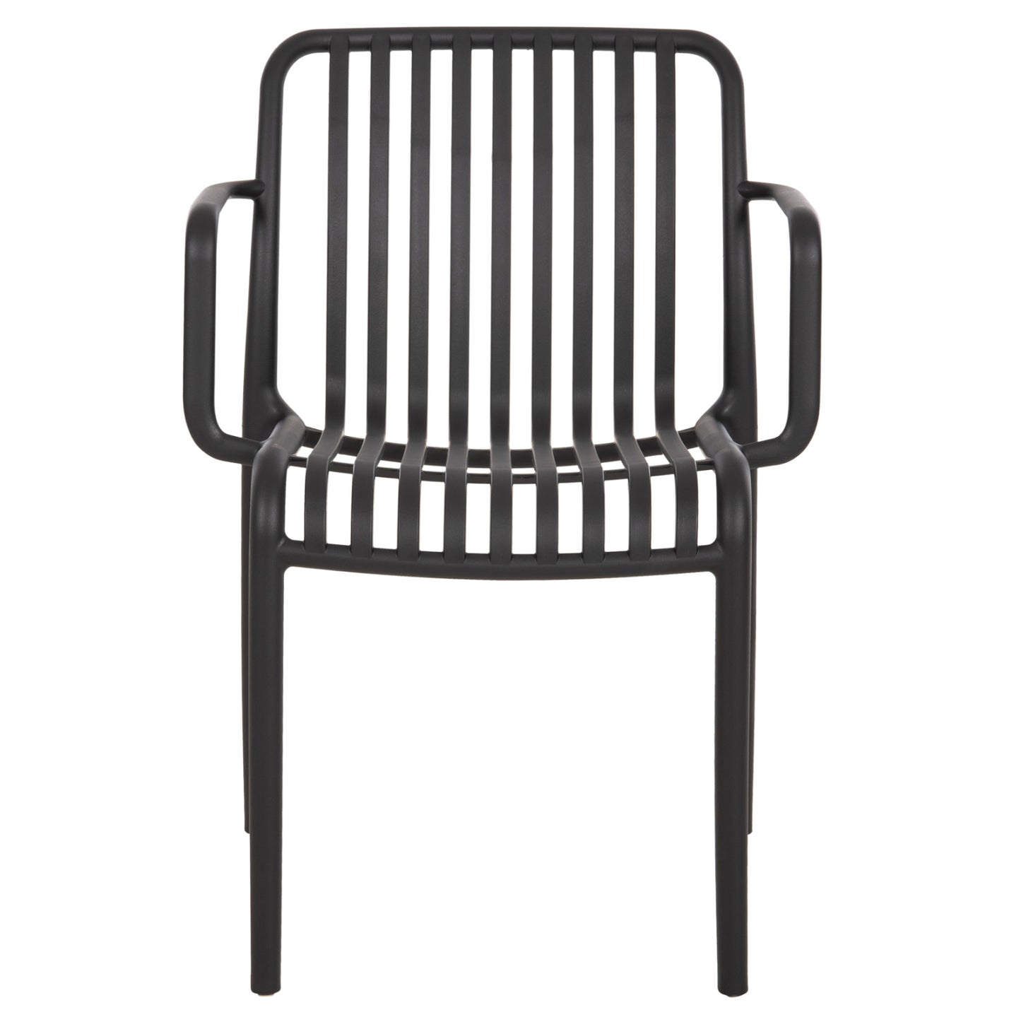 OUTDOOR ARMCHAIR CONVEE BLACK POLYPROPYLENE 55x56x79
