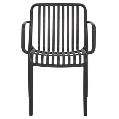 OUTDOOR ARMCHAIR CONVEE BLACK POLYPROPYLENE 55x56x79