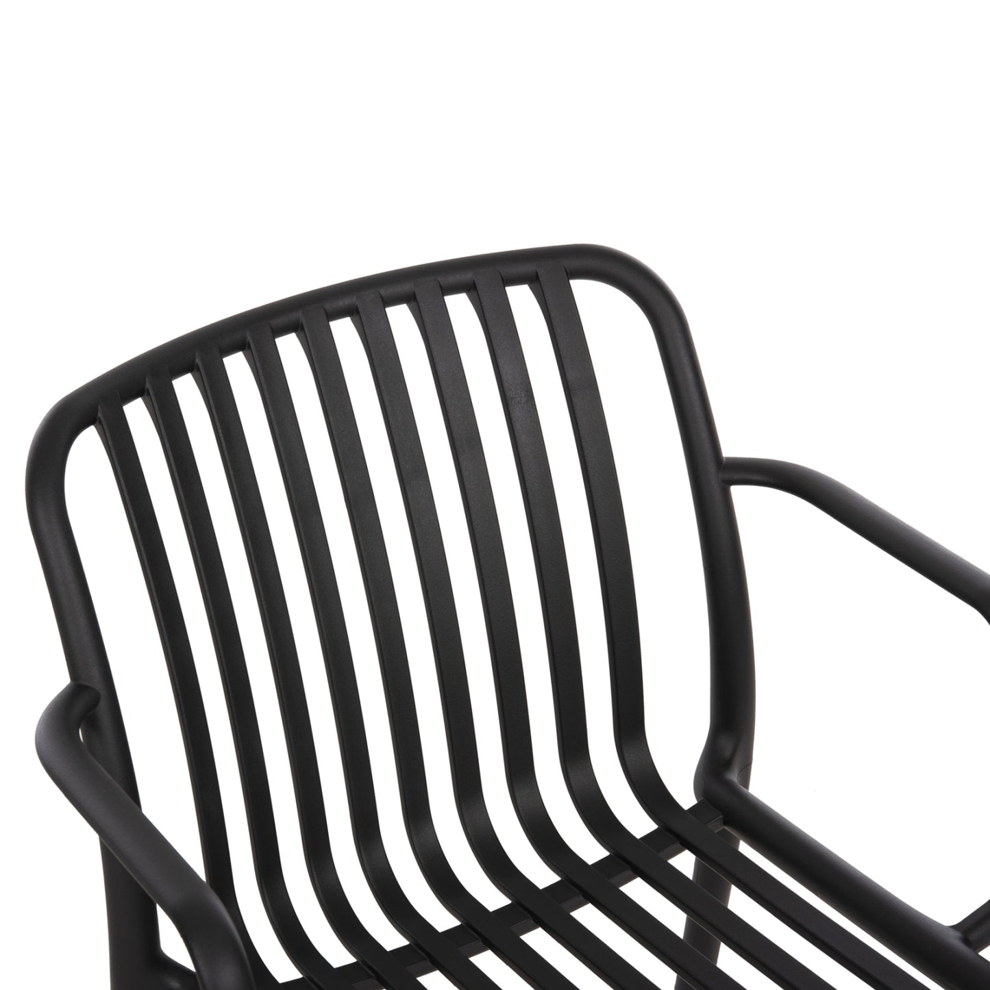 OUTDOOR ARMCHAIR CONVEE BLACK POLYPROPYLENE 55x56x79