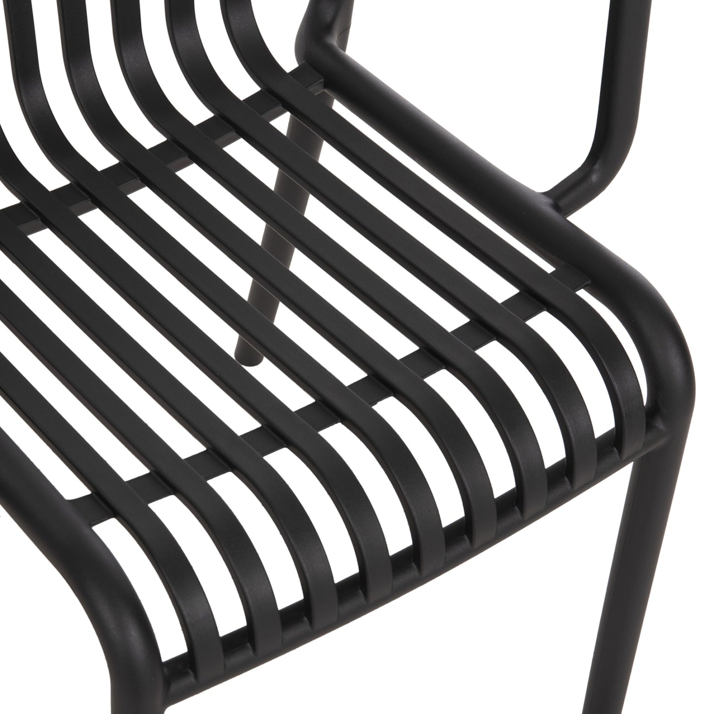 OUTDOOR ARMCHAIR CONVEE BLACK POLYPROPYLENE 55x56x79