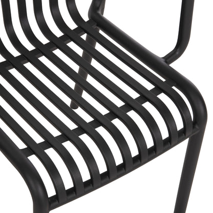 OUTDOOR ARMCHAIR CONVEE BLACK POLYPROPYLENE 55x56x79