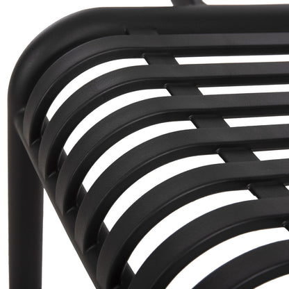 OUTDOOR ARMCHAIR CONVEE BLACK POLYPROPYLENE 55x56x79