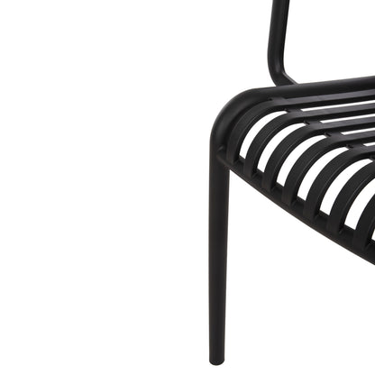 OUTDOOR ARMCHAIR CONVEE BLACK POLYPROPYLENE 55x56x79