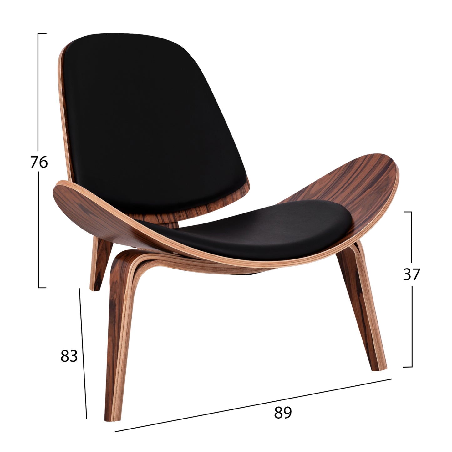 ΠΟΛΥΘΡΟΝΑ SUPERIOR PLUS ΚΑΡΥΔΙ ΜΕ ΜΑΥΡΟ ΜΑΞΙΛΑΡΙ PU 89x83x76