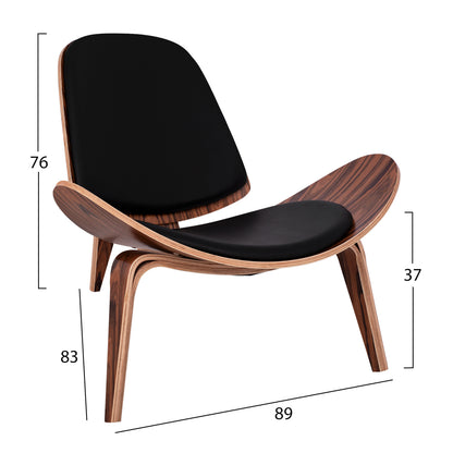 ΠΟΛΥΘΡΟΝΑ SUPERIOR PLUS ΚΑΡΥΔΙ ΜΕ ΜΑΥΡΟ ΜΑΞΙΛΑΡΙ PU 89x83x76