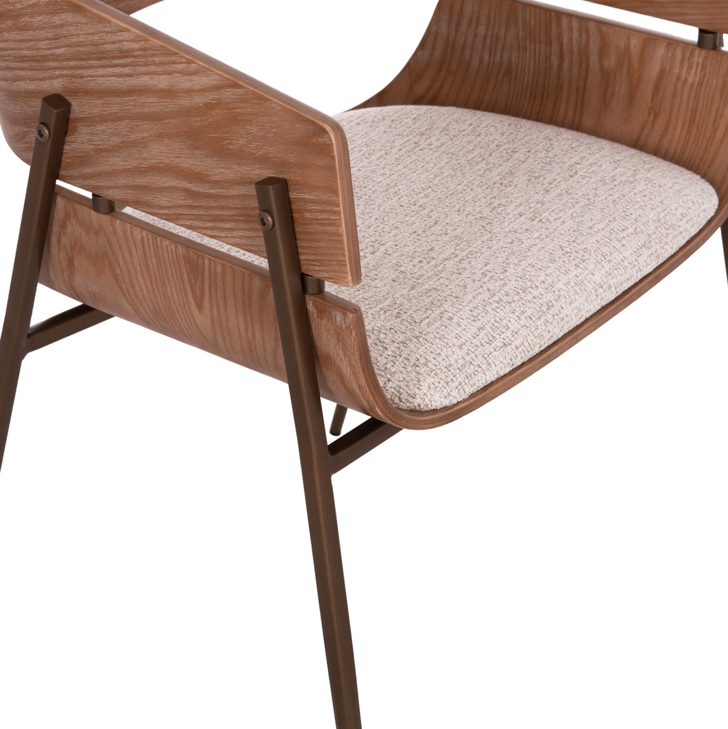 ΠΟΛΥΘΡΟΝΑ KRILL PLYWOOD ΣΕ WHITEWASH ΜΕΤΑΛΛΟ ΣΕ ΧΑΛΚΙΝΟ 55,5x55x72
