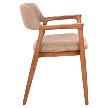 ΠΟΛΥΘΡΟΝΑ JAMES TEAK WOOD ΜΕ ΣΑΜΠΑΝΙ ΥΦΑΣΜΑ 57x52x76