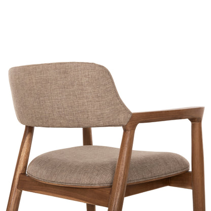 ΠΟΛΥΘΡΟΝΑ JAMES TEAK WOOD ΜΕ ΣΑΜΠΑΝΙ ΥΦΑΣΜΑ 57x52x76