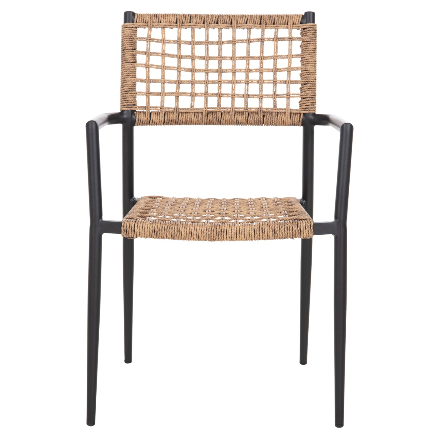 ΠΟΛΥΘΡΟΝΑ TRILAN ΑΛΟΥΜΙΝΙΟ ΜΑΥΡΟ ΜΕ ΣΥΝΘΕΤΙΚΟ RATTAN ΦΥΣΙΚΟ 57x59x85