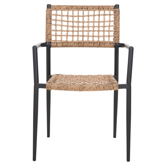 ΠΟΛΥΘΡΟΝΑ TRILAN ΑΛΟΥΜΙΝΙΟ ΜΑΥΡΟ ΜΕ ΣΥΝΘΕΤΙΚΟ RATTAN ΦΥΣΙΚΟ 57x59x85