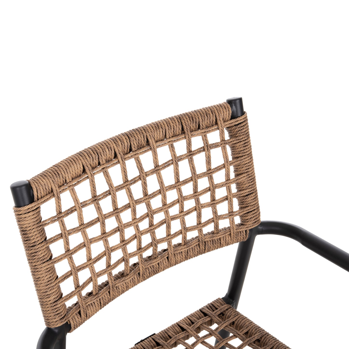 ΠΟΛΥΘΡΟΝΑ TRILAN ΑΛΟΥΜΙΝΙΟ ΜΑΥΡΟ ΜΕ ΣΥΝΘΕΤΙΚΟ RATTAN ΦΥΣΙΚΟ 57x59x85