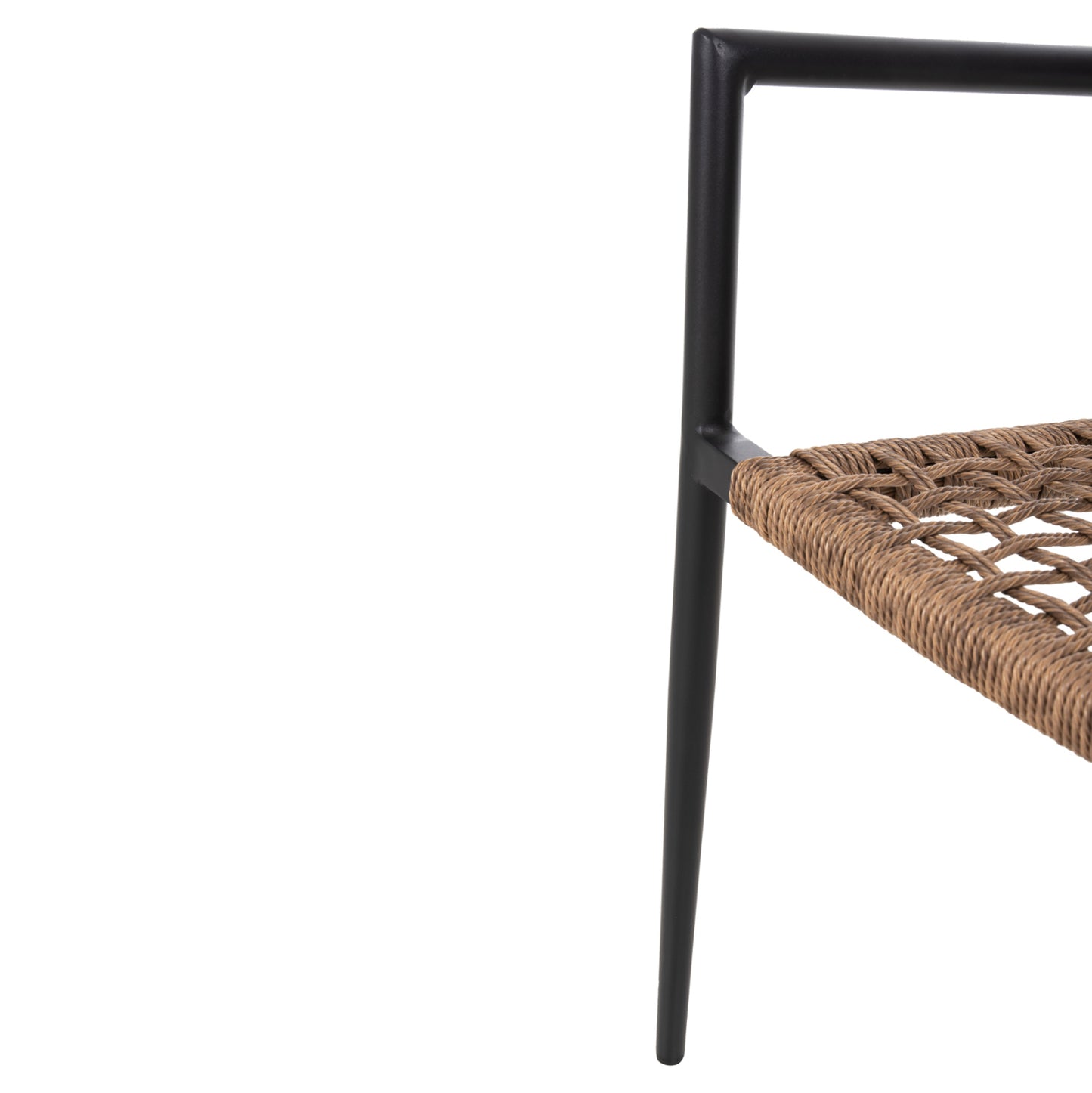 ΠΟΛΥΘΡΟΝΑ TRILAN ΑΛΟΥΜΙΝΙΟ ΜΑΥΡΟ ΜΕ ΣΥΝΘΕΤΙΚΟ RATTAN ΦΥΣΙΚΟ 57x59x85