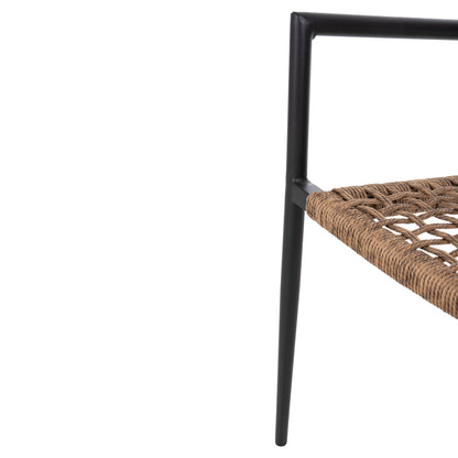 ΠΟΛΥΘΡΟΝΑ TRILAN ΑΛΟΥΜΙΝΙΟ ΜΑΥΡΟ ΜΕ ΣΥΝΘΕΤΙΚΟ RATTAN ΦΥΣΙΚΟ 57x59x85