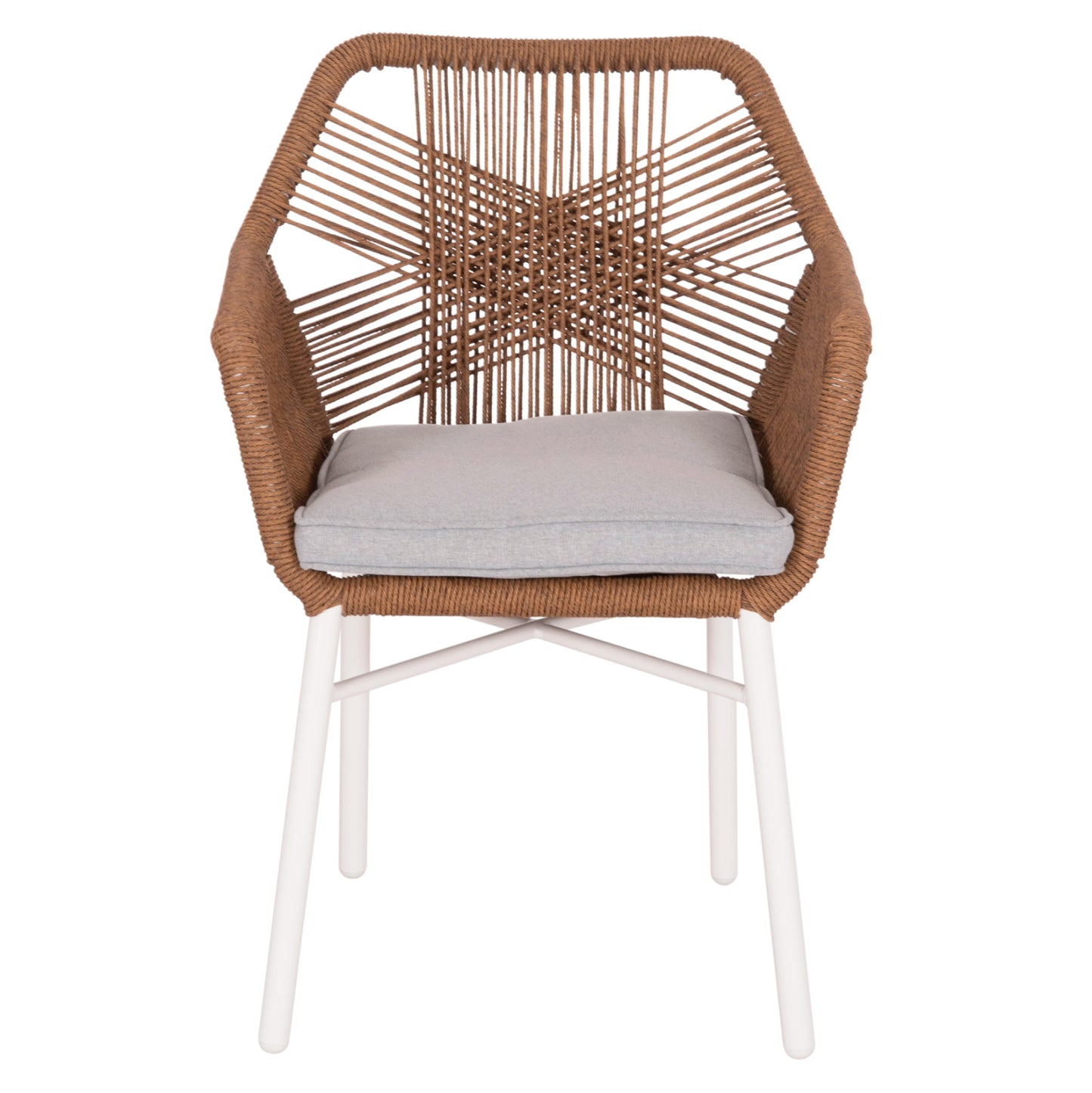 ΠΟΛΥΘΡΟΝΑ TOPIN ΑΛΟΥΜΙΝΙΟ ΛΕΥΚΟ P.E. RATTAN ΜΠΕΖ 59x63x81